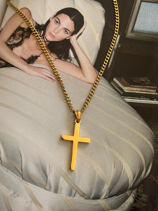 Lily Cross Necklace