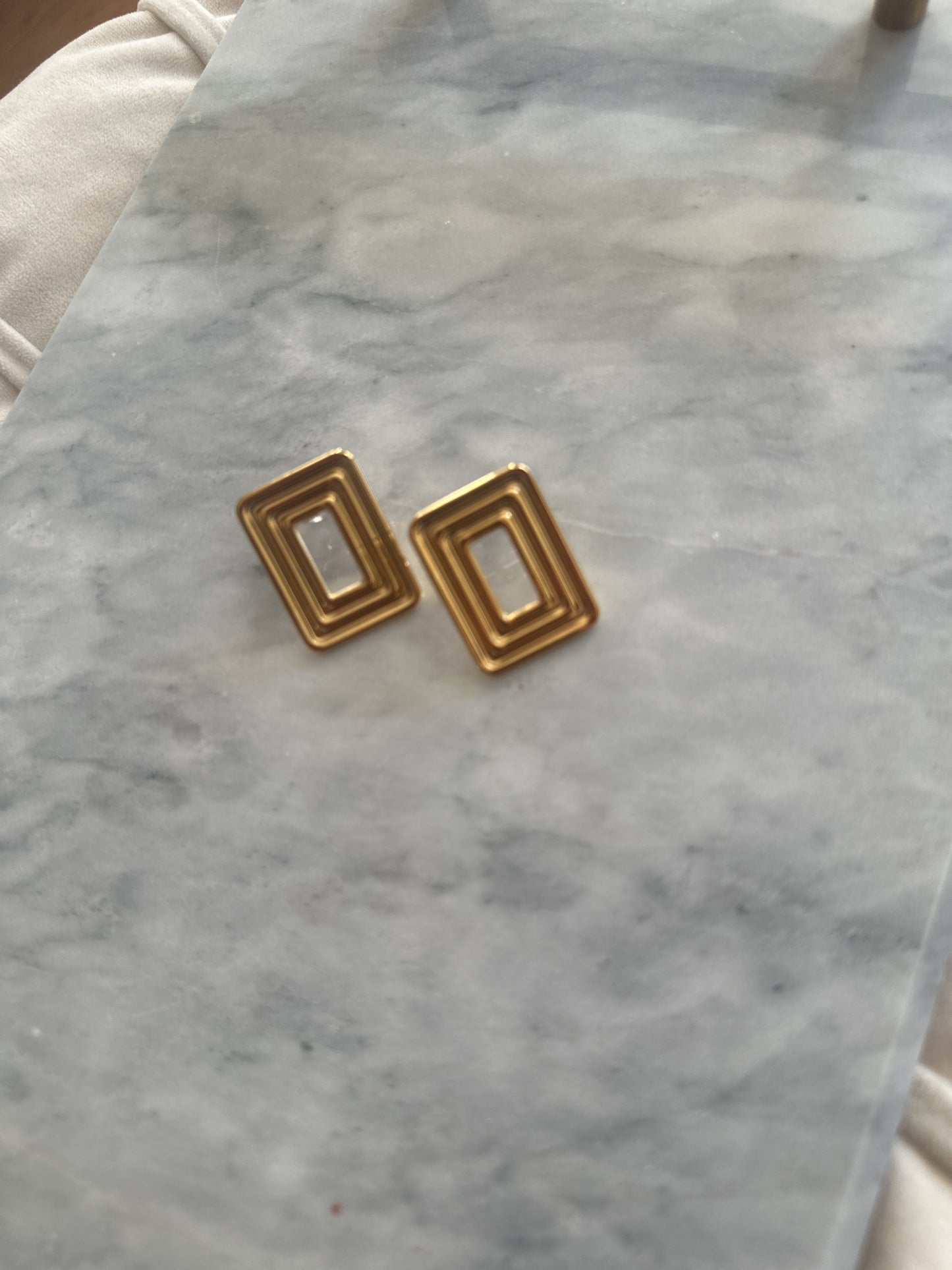 Small Rectangular Earrings