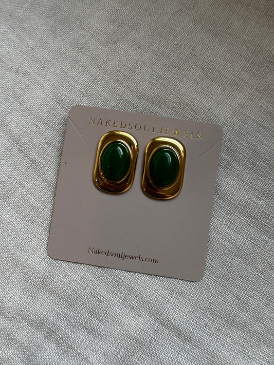 Deep Green Earrings