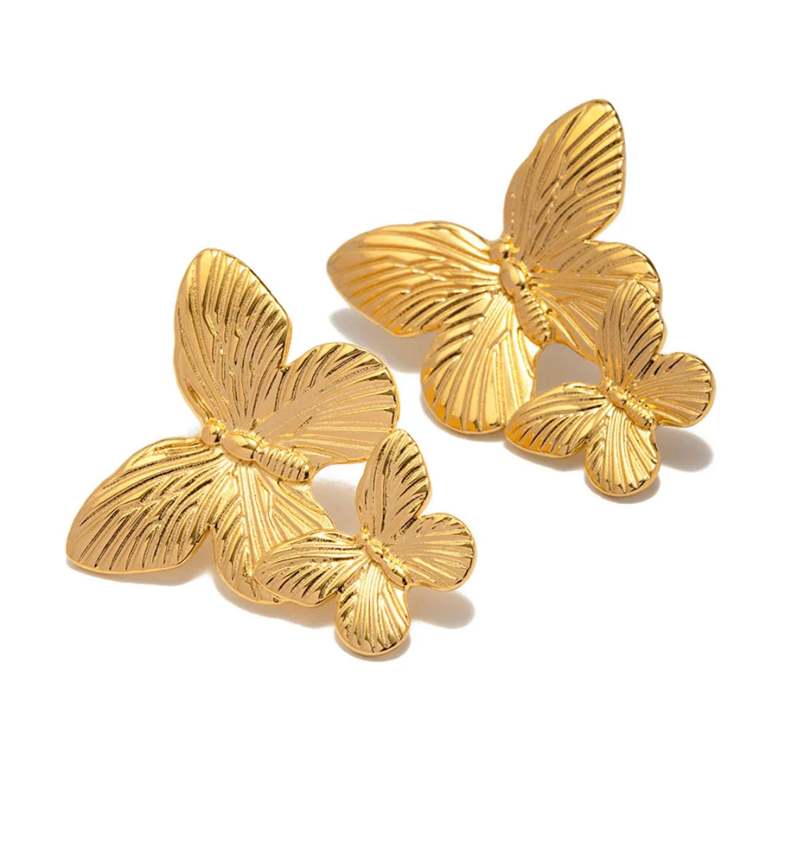 Double Butterfly Earrings