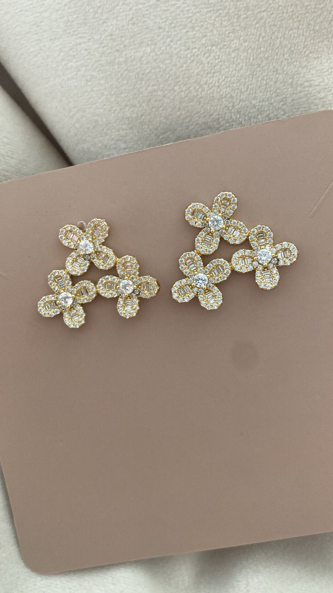 Triple Flower earrings