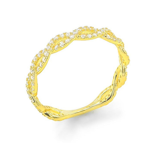 Swirl Mid Finger Ring